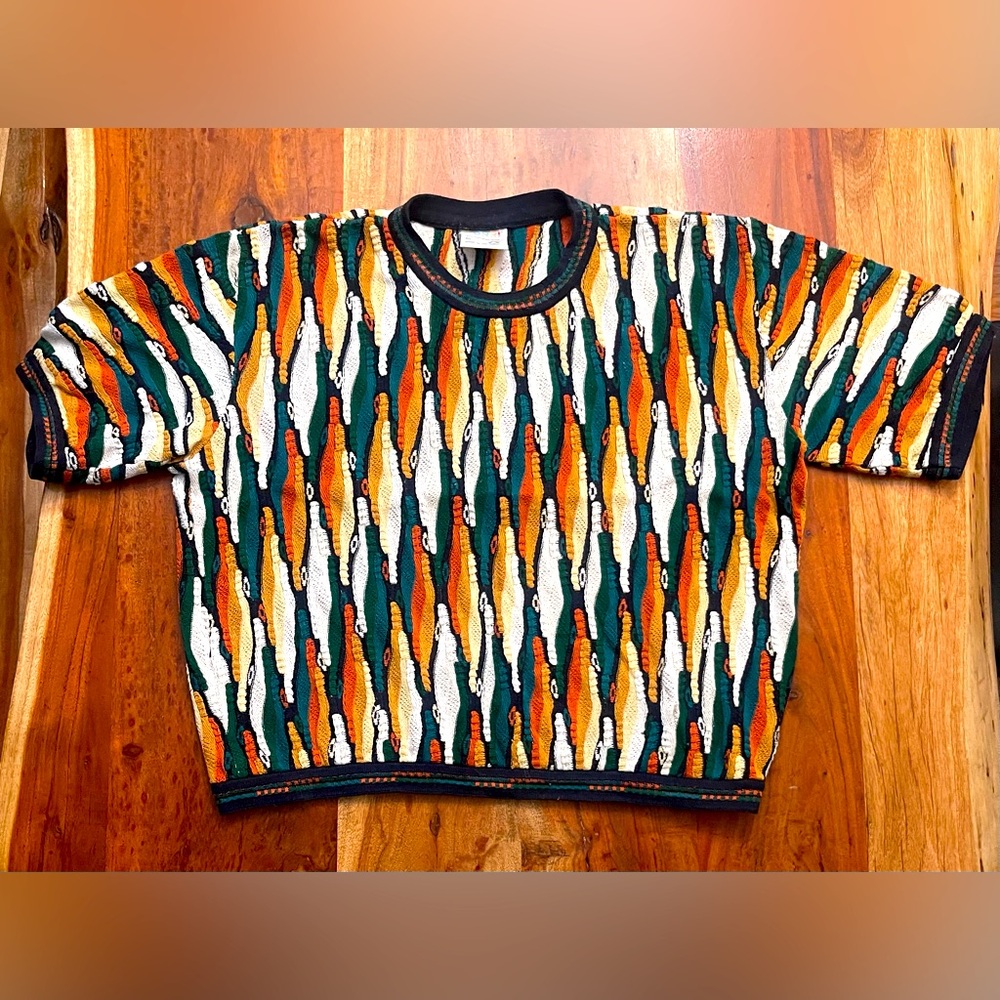 90s Coogi Short Sleeve Sweater